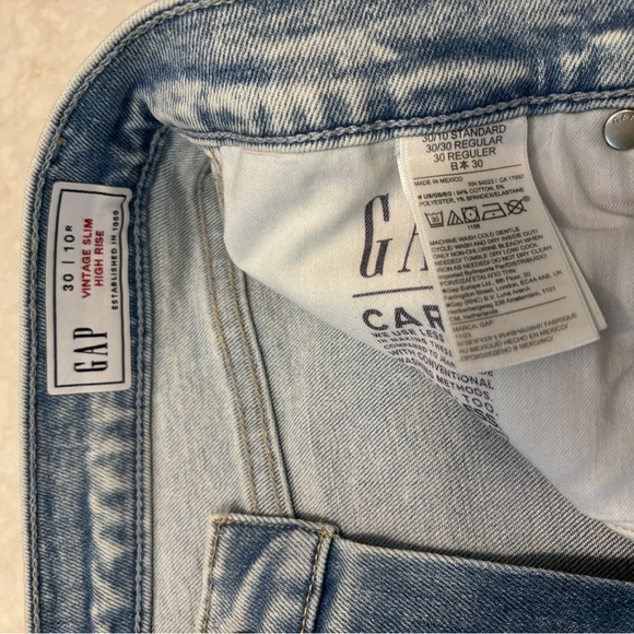 GAP Vintage High Rise Jeans - 30/10R - Picture 7 of 7